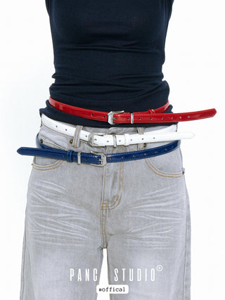 patent leather belt