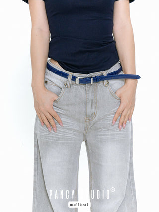 patent leather belt
