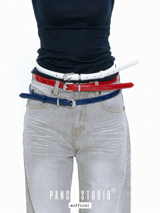 patent leather belt