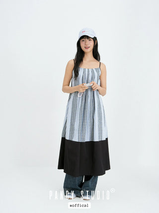 striped baseball cap