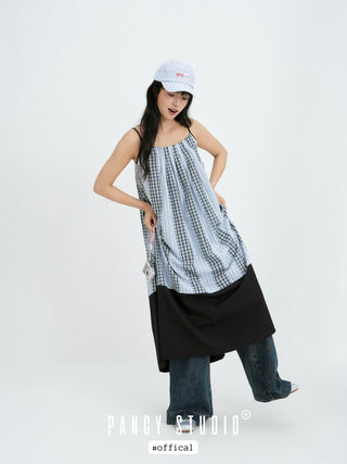 striped baseball cap