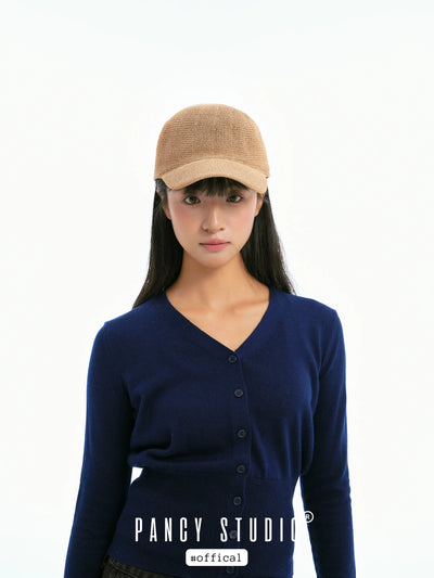 straw baseball cap