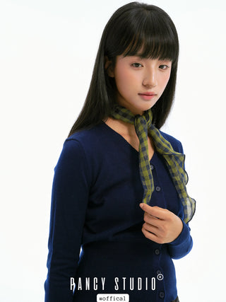 linen triangle scarf