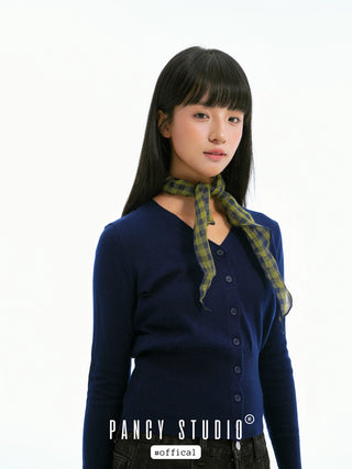 linen triangle scarf