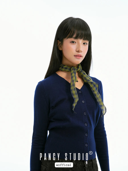 linen triangle scarf