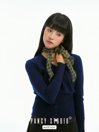 linen triangle scarf