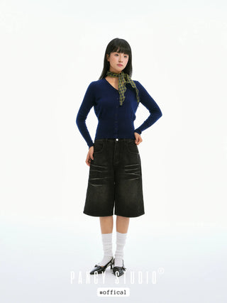 linen triangle scarf