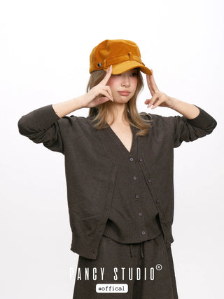 corduroy peaked cap