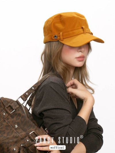 corduroy peaked cap