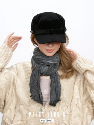 corduroy peaked cap