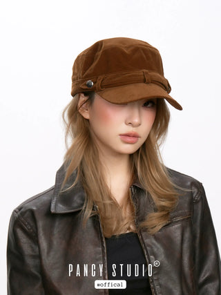 corduroy peaked cap