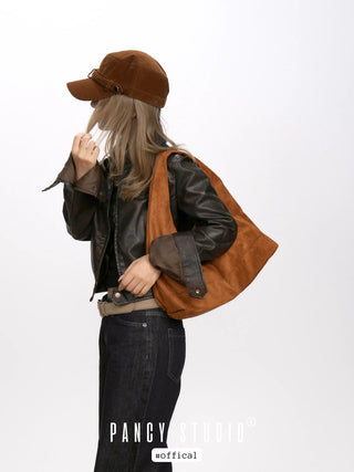 suede shoulder bag
