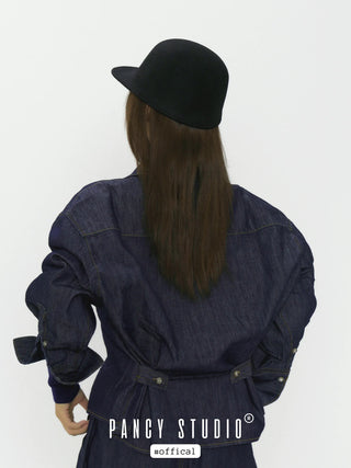 black wool hat