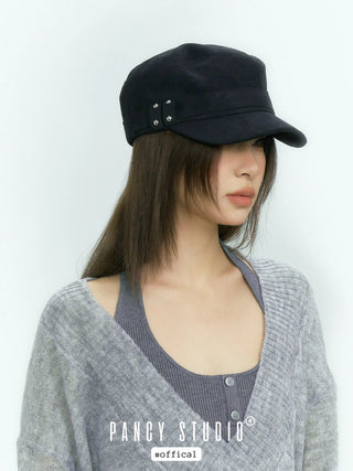suede flat cap