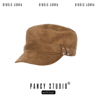 suede flat cap