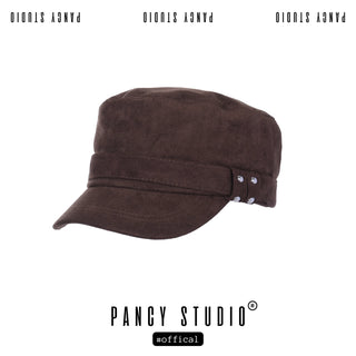 suede flat cap