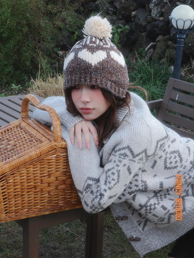 fur knit hat