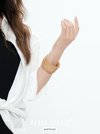 woven rattan bracelet