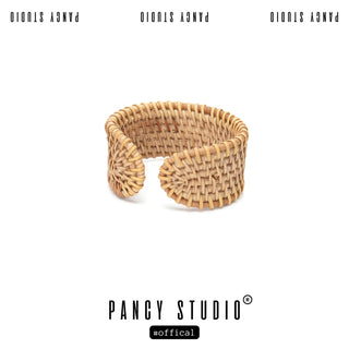 woven rattan bracelet