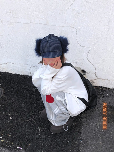 denim ushanka