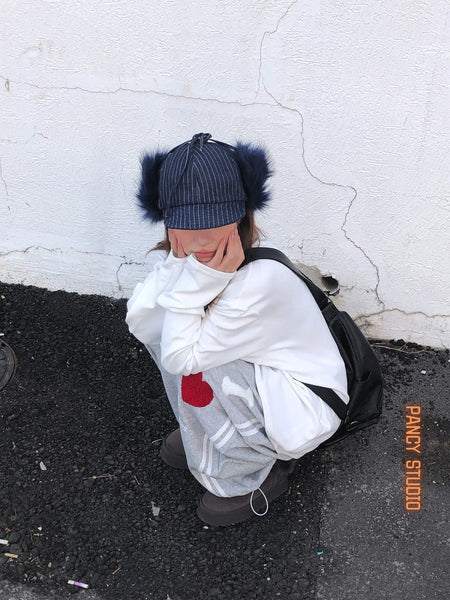 denim ushanka