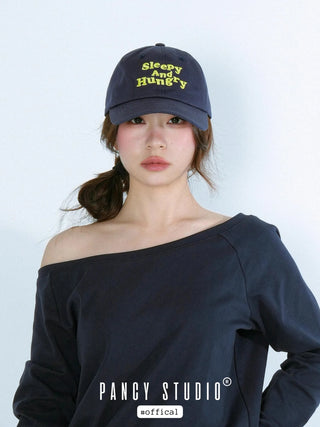 letter embroidered cap