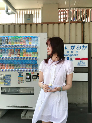 pearl linen bracelet