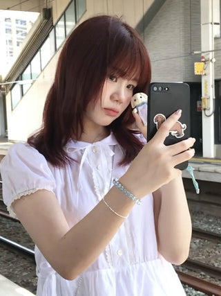 silver ball bracelet