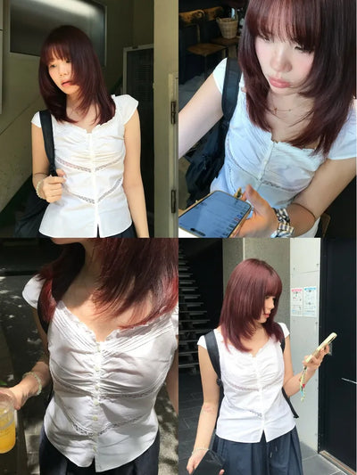 lace short sleeve