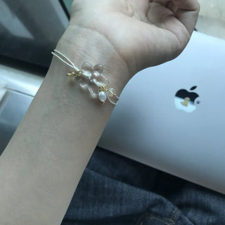 pearl wrist chain