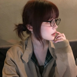 pearl zircon earrings