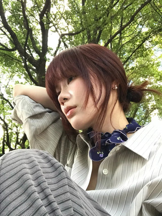 pearl zircon earrings