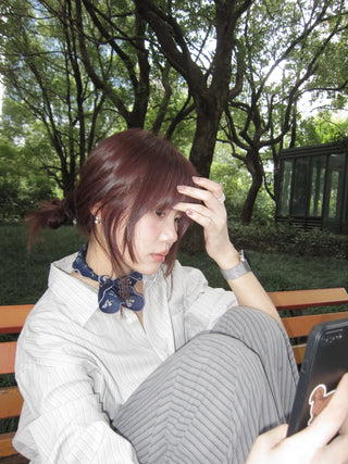 pearl zircon earrings