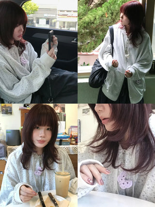 lilac butterfly sweater