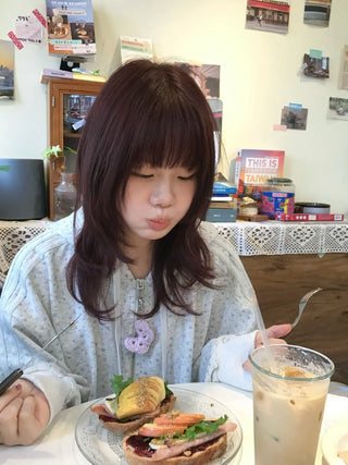 lilac butterfly sweater