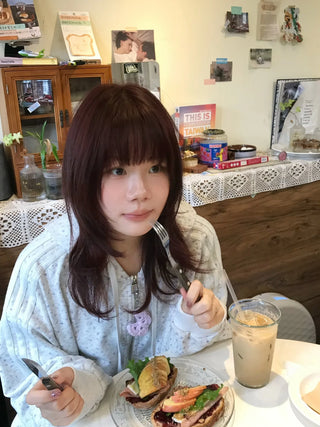 lilac butterfly sweater