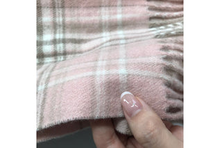 plaid wool scarf