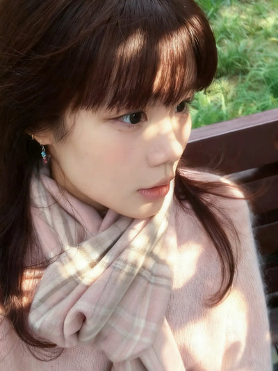 plaid wool scarf