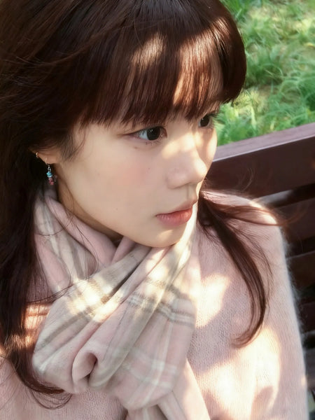 plaid wool scarf