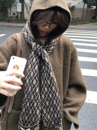 plaid wool scarf