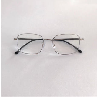 silver frame glasses