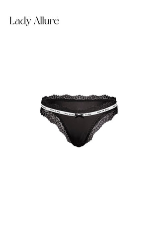 letter casual panties