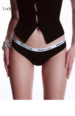 sports letter panties