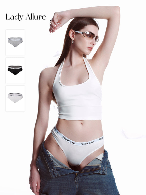 sports letter panties