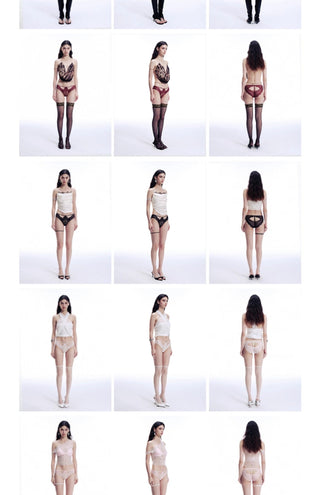 hollow mesh panties