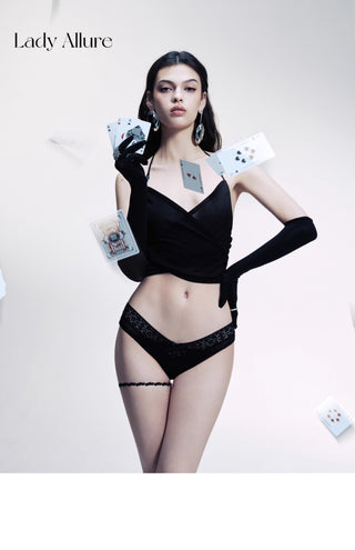 v-waist mesh panties