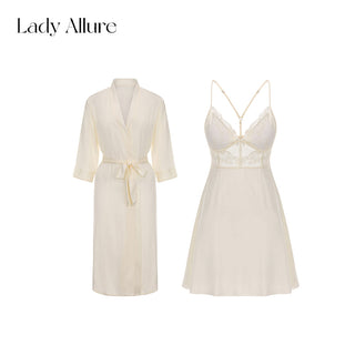 purple v-neck nightdress