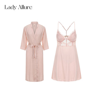 purple v-neck nightdress