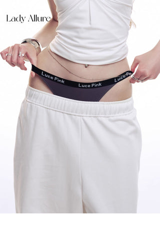 letter sports panties