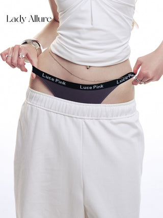 letter sports panties